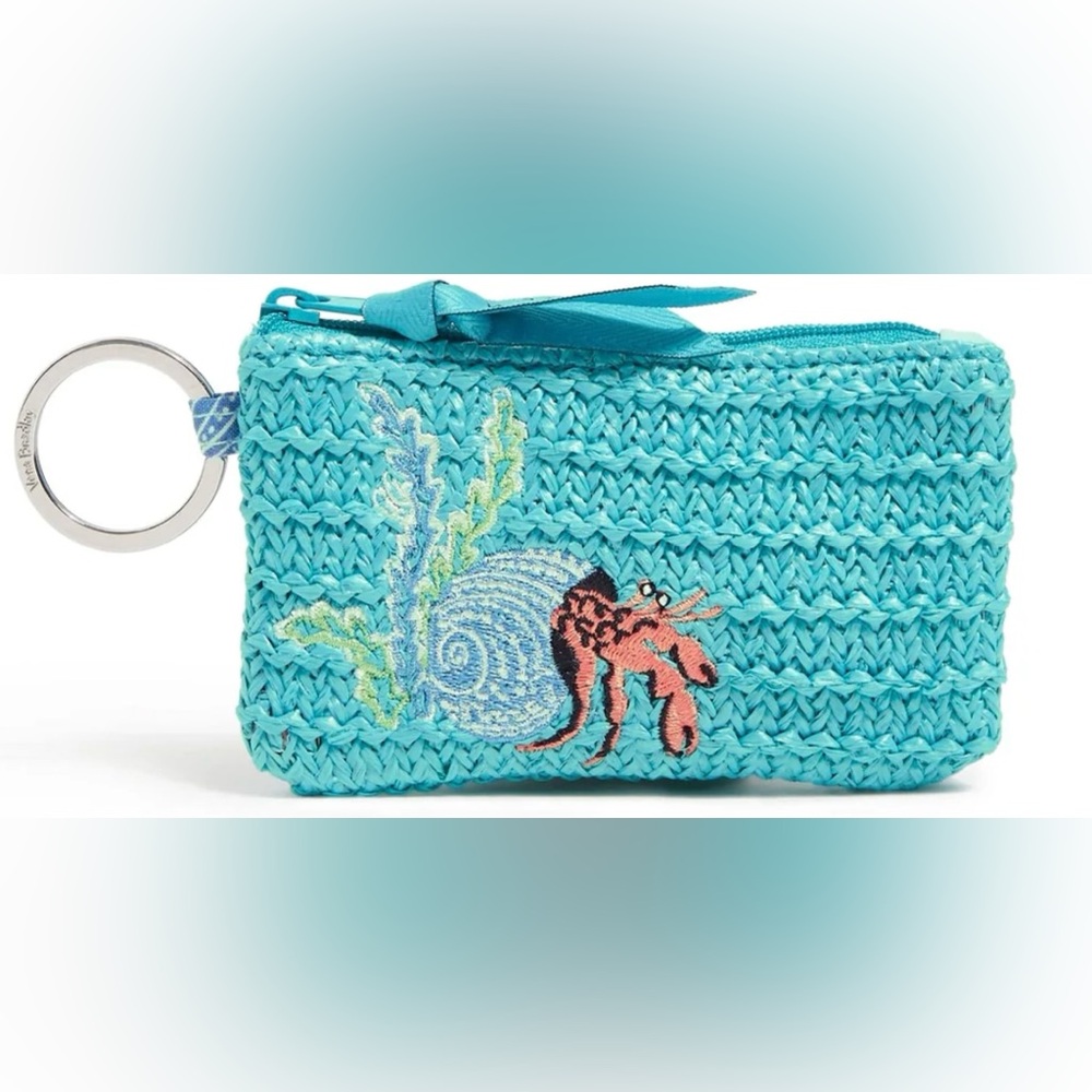 Vera Bradley Outlet Straw Zip ID Case